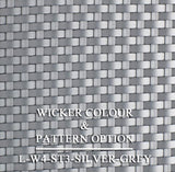 Luxox Silver Wicker Pattern & Shade