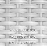 Luxox Ice Grey Wicker Pattern & Shade