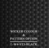 Luxox Black Wicker Pattern & Shade